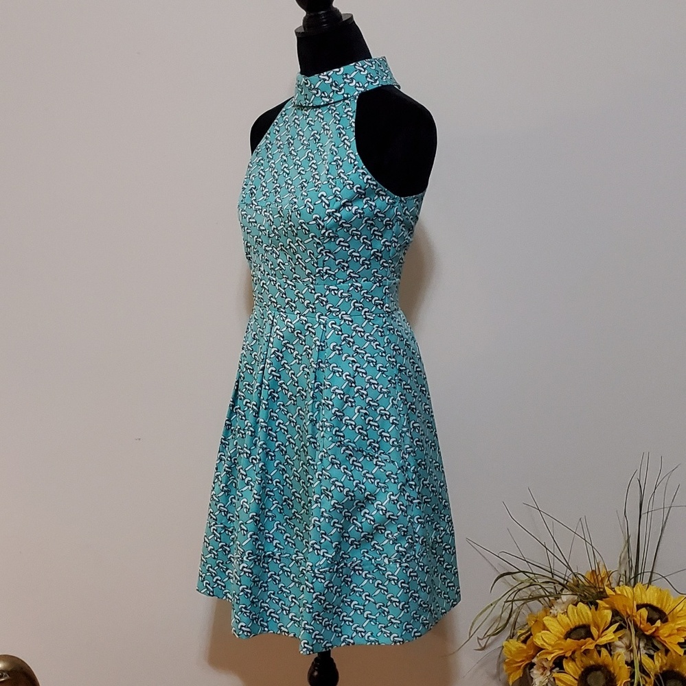 Jessica Simpson Aqua high collar dress